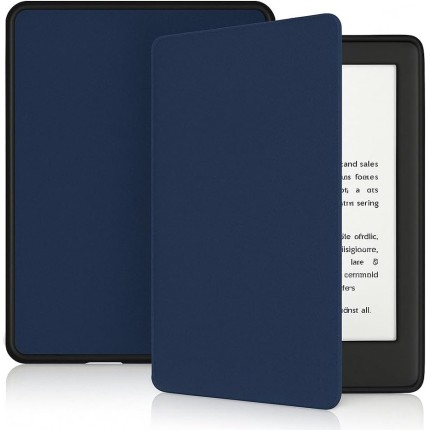 Capa Compatível com Kindle Paperwhite 12ª Geração 7 Polegadas – Função Liga/Desliga - Fechamento Magnético - Sistema de Hibernação modelo Novo: (SA569P e SA568B) (AZUL MARINHO)