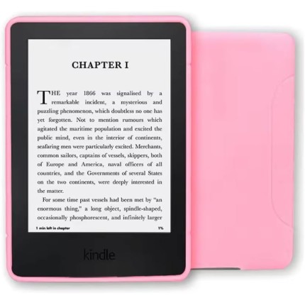 Capa Emborrachada para Kindle C2V2L3 / RS23CV tela 6.0-11 Geração 2022/2024 + Película Protetora (Rosa)
