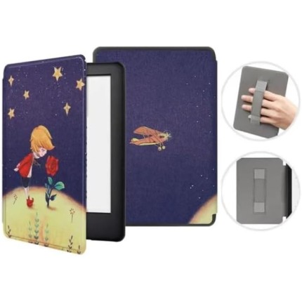 Capa Kindle 11 Geração Básico C2V2L3 (Não é compatível com o Kindle 11 PAPERWHITE) (Pequeno Principe 2 - Com Alça)