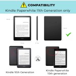 Capa Kindle Paperwhite 11ª geração 2021 - WB Ultra leve Silicone Flexível e Sensor Magnético - Origami Tecido Rosa (Não Compatível com Kindle 11ª geração ou Kindle Paperwhite 10ª Geração) - Imagem 2