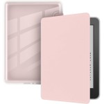Capa Para Kindle 11ª Geração 2024 e 2022 (C2V2L3 e RS23CV) - Sistema de Hibernação - Fechamento Magnético - Traseira Transparente (Rosa)