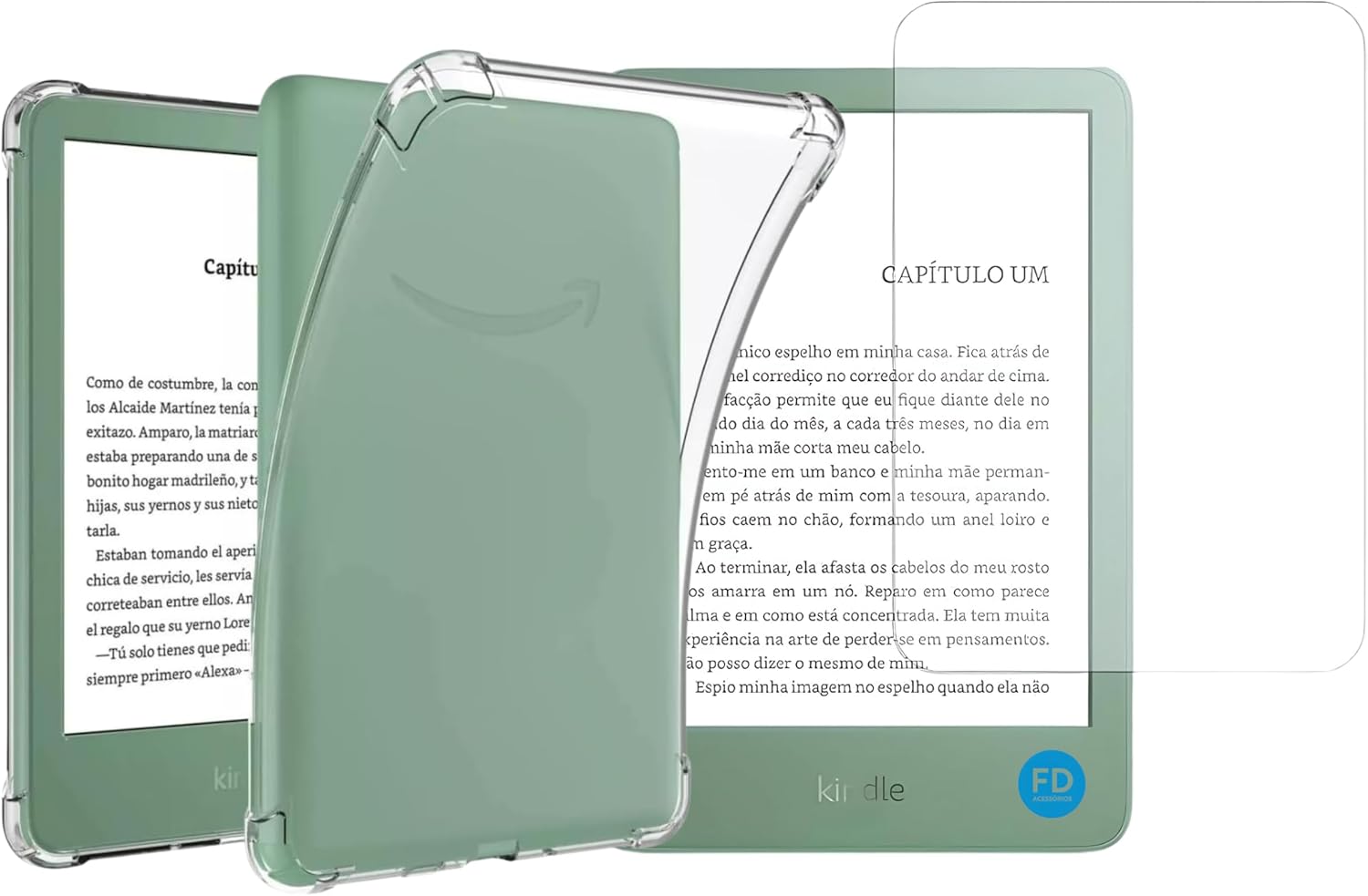Capa-Para-Kindle-11a-Geracao-2024-e-2022-RS23CV-e.jpg Capa Para Kindle 11ª Geração 2024 e 2022 (RS23CV e C2V2L3) Transparente TPU + Película Antirreflexo - Fosca – FD Acessórios