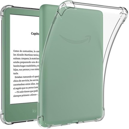 Capa Transparente com Película Protetora para Kindle 11ª Geração 2024/2022, Modelos RS23CV e C2V2L3