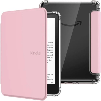 Capa para Kindle Colorsoft tela 7 polegadas com Fundo TPU + Película 2025 - Case Kindle Colorsoft Signature (Rosa)