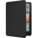 Capa para Kindle Paperwhite 17.8 cm 12ª Geração 2024 / Kindle Colorsoft Signature Edition, Couro PU Premium, Capa Leve À Prova D'Água com Função Auto Sleep Wake, Preta