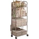 Carrinho Estante Pequeno Em AcríLico, 3 Andares Com Rodinhas, Multiuso, Moderno E TranslúCido, Ideal Para Banheiro, Cozinha E SalãO(3 andare)