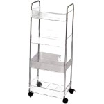 Carrinho Estante Pequeno Em AcríLico, 3 Andares Com Rodinhas, Multiuso, Moderno E TranslúCido, Ideal Para Banheiro, Cozinha E SalãO(3 andare) - Imagem 2
