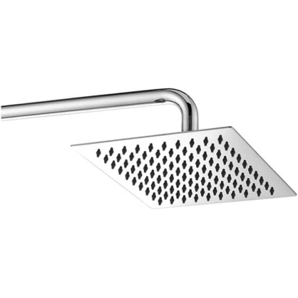 Chuveiro Ducha Inox Quadrado 20x20 Cromado Banheiro Área Externa Piscina