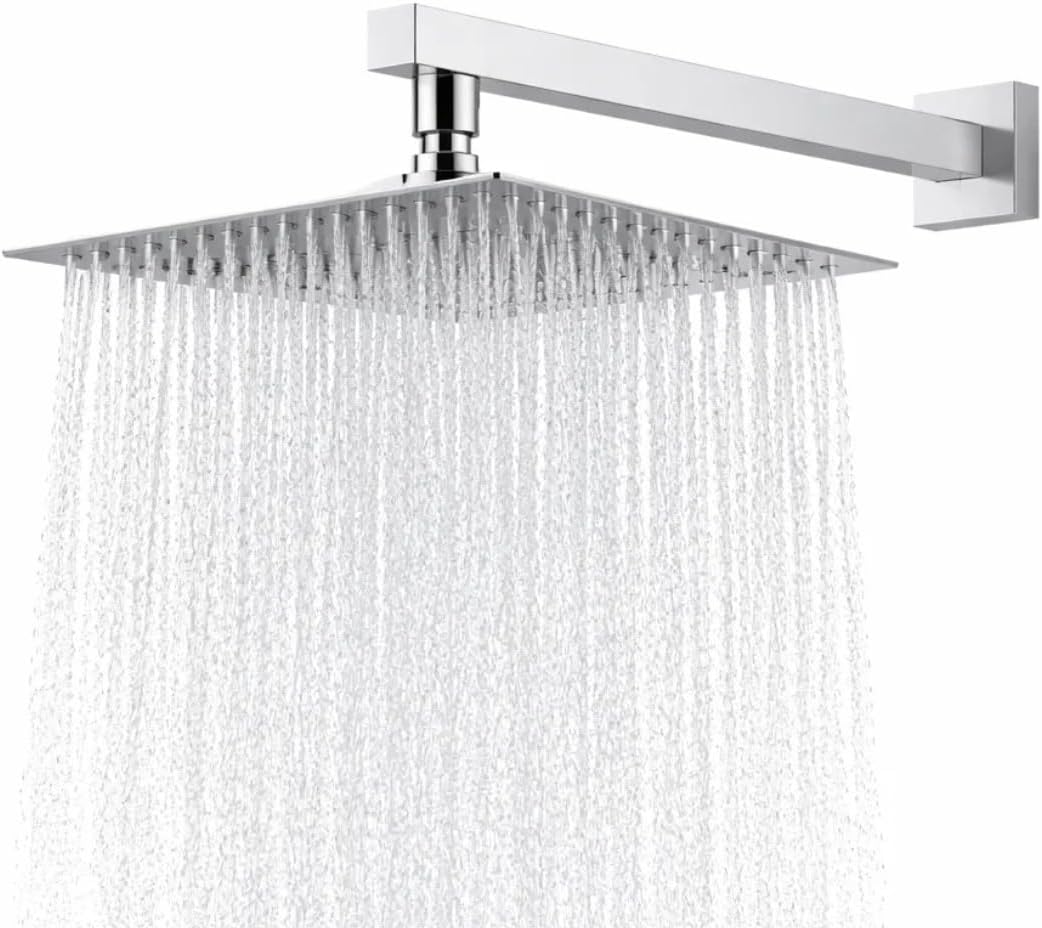 Chuveiro-Ducha-Para-Interna-e-Externa-em-Aco-inox-304.jpg Chuveiro Ducha Para Interna e Externa em Aço inox 304 20x20 Alta Pressão Para Piscina banheiro Jardim Ducha Design Moderno Resistente e Sofisticado Anticorrosivo (Prata)