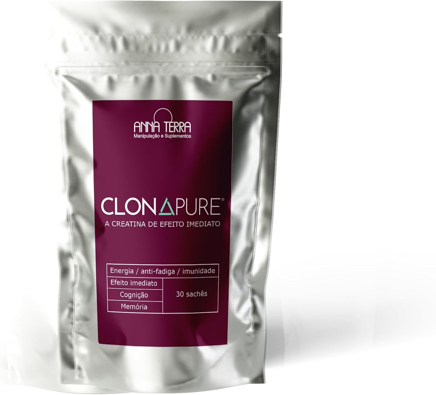 Clonapure-Creatina-de-efeito-imediato-30-saches-COM-SELO.jpg Clonapure Creatina de efeito imediato 30 sachês - COM SELO DE AUTENTICIDADE