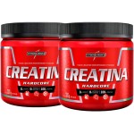 Combo 2x Creatina Hardcore Micronizada 300g - Integralmedica Sabor:Sem Sabor