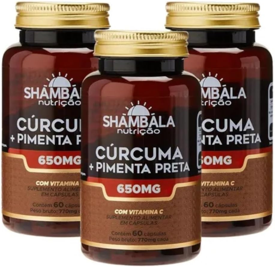 Combo-3x-Curcuma-com-Pimenta-Preta-650mg-60-Capsulas-com.jpg Combo 3x Cúrcuma com Pimenta Preta, 650mg, 60 Cápsulas com Vitamina C, Suplemento Alimentar - Shambala