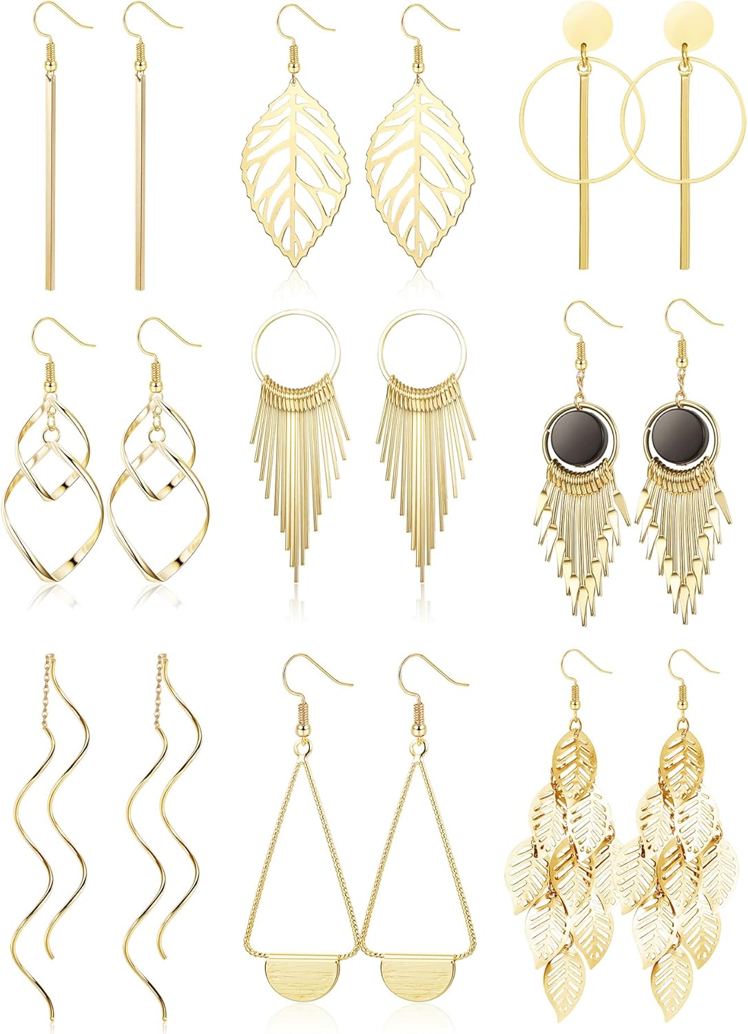 Conjunto-de-9-pares-de-brincos-pendentes-femininos-de-aco.jpg Conjunto de 9 pares de brincos pendentes femininos de aço inoxidável, boêmio, vintage, prata/ouro, brincos de barra longa, joias modernas