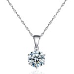 Conjunto de Joias Feminino com Zircônia 8mm, Brincos, Colar e Anel Ajustável, Banhado em Prata, Design Elegante, para Uso Diário e Ocasiões Especiais - Imagem 2
