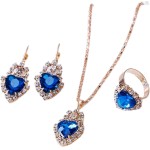 Conjunto de brincos femininos com pingente de coração, conjunto de joias leves para mulheres