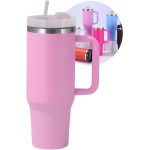 Copo Térmico com Tampa 1200 Ml Caneca Garrafa Térmica Com Canudo - Inox Parede Dupla (Lilás)