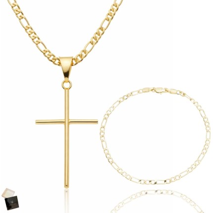 Cordão E Pulseira De Moeda Antiga Com Banho 24k Não Escurece+ (60cm)