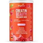 Creatin Beauty Collagen Skin, 3g de Creatina, Peptídeos de colágeno Verisol + Ácido Hialurônico Haplex Plus, 300g, Sabor Cranberry, Bigens