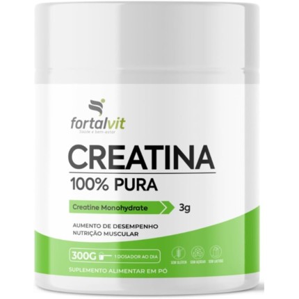 Creatina 100% Pura - Creatine Monohydrate 300g, Fortalvit
