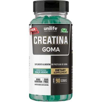 Creatina Gummy Unilife Maça Verde 90 Gomas