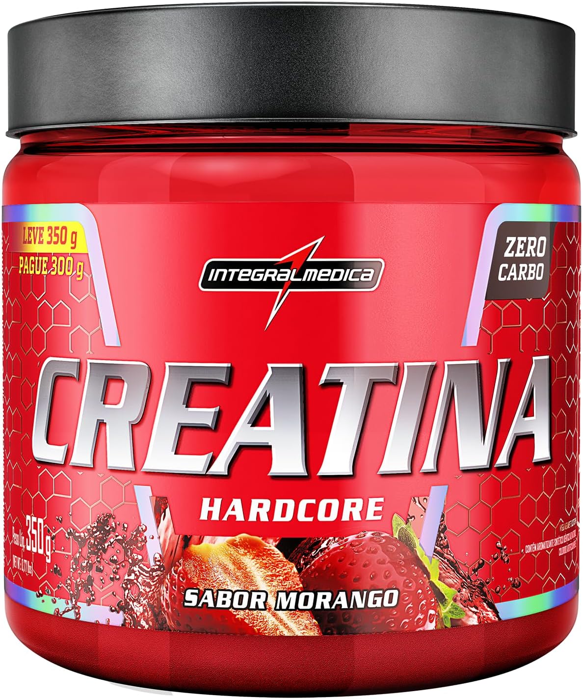 Creatina-Hardcore-Integralmedica-350g-Morango.jpg Creatina Hardcore Integralmédica 350g - Morango