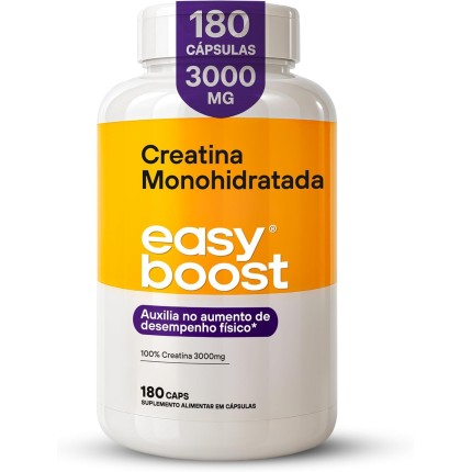 Creatina Monohidratada 100% Creatine Easy Boost Pura 180caps