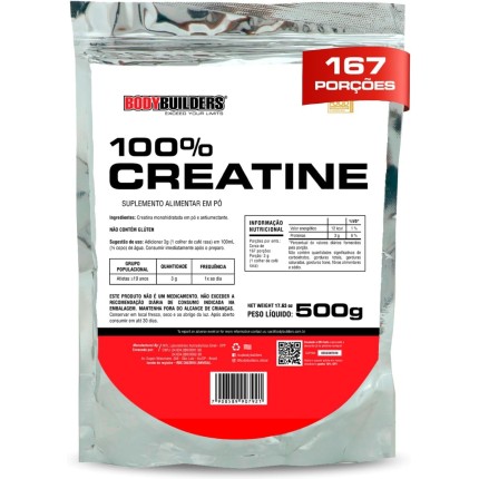 Creatina Monohidratada 500g - 100% Pura Importada - Bodybuilders