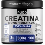 Creatina Monohidratada em Pó - 300g, Puro Nutrition, 100 Doses - Pura e Sem Sabor