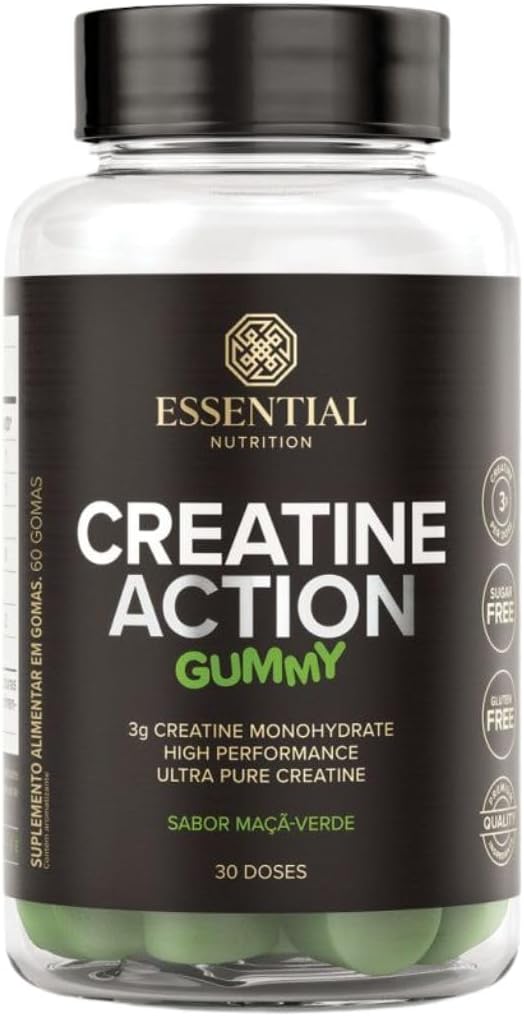 Creatine-Action-Gummy-Maca-Verde-60UN-Essential-Nutrition.jpg Creatine Action Gummy Maca Verde 60UN - Essential Nutrition