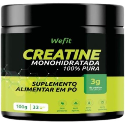 Creatine Monohidratada Pote Com 100g Wefit