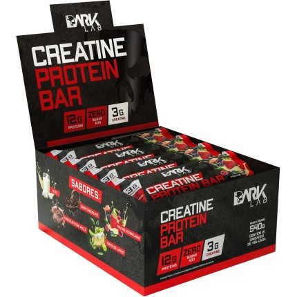 Creatine Protein Bar, Dark Lab, Display 12 Unidades, Frutas Vermelhas