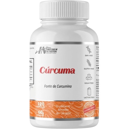 Cúrcuma 120 (Açafrão da Terra) Cápsulas Imperium Nutrition