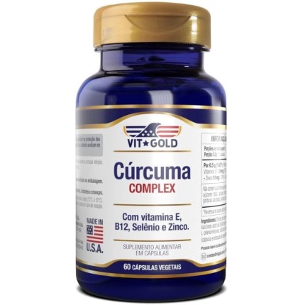Cúrcuma Complex Vitgold 60 cápsulas vegetais