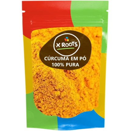 Cúrcuma Em Pó 100% Pura 100gr Embalagem Abre e Fecha Envio Prime - X Roots