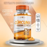 Curcuma Extrato Curcumina 100% Pura - 100 cápsulas 500mg (95% Curcuminoides) Premium 2 Frascos (2 Frascos) - Imagem 2