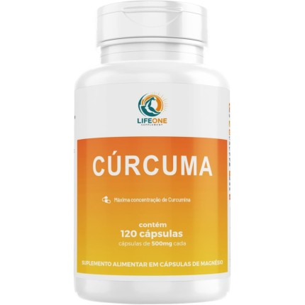 Curcuma Longa 500mg, 120 Cápsulas, Life One