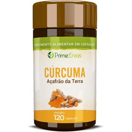Cúrcuma Longa - Açafrão da Terra 120 Cápsulas de 500mg