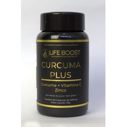 Cúrcuma Plus Life Boost | 99% Curcuminoides com Alta Absorção | Alívio Natural para Dores e Inflamações
