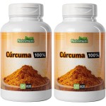 Cúrcuma Pura 2 Potes 240 Cápsulas Gelatina De 600mg (240)