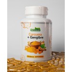 Cúrcuma com Gengibre Premium - 2 Potes 120 Cápsulas 600mg de Gelatina (120) - Imagem 2
