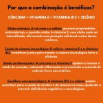 Curcuma em capsulas 500mg Kit 2 Potes curcuma Longa Natural 240 Cápsulas Açafrão Terra Puro Pura - Imagem 2