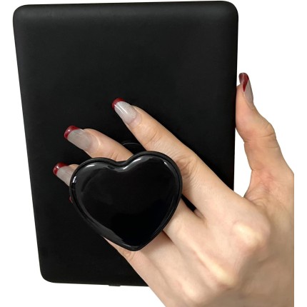 Cute Heart Suporte expansível dobrável para Kindle eReaders iPhone e smartphone (preto)