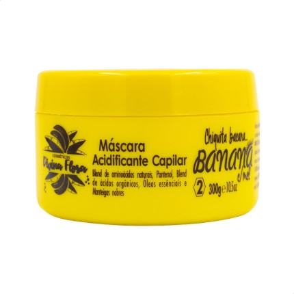 Divina Flora Banana e Mel Máscara Capilar Acidificante 300g