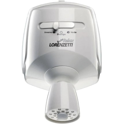 Ducha Relax 220V 5500W, Lorenzetti, 7540110, Branco, Pequeno