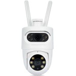 EKAZA Câmera de Segurança Externa Inteligente Nuvem Dual Dome, WiFi, IP65, H 310°/ V 140°, Compatível com Amazon Alexa e Google Assistant - EKJS-T3169 - Imagem 2