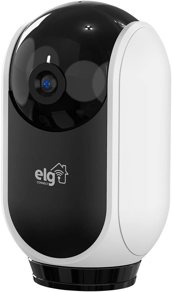 ELG-SHCR600-Camera-Robo-360°-Full-HD-1080P-Inteligente-Conexao.jpg ELG, SHCR600, Câmera Robô 360° Full HD 1080P Inteligente, Conexão WI-FI 2.4GHz, Compatível com Alexa, Áudio Bidirecional, Zoom Digital 6x, Branco