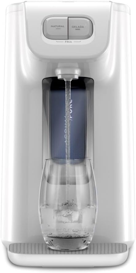Electrolux-Purificador-de-Agua-Gelada-Fria-e-Natural-Motor-Compressor.jpg Electrolux Purificador de Água Gelada Fria e Natural Motor Compressor reservatorio de 1,7L total Alerta troca de Filtro refil 6 meses ou 3000l Branco PC01B 127V