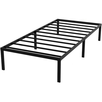 Estrutura De Cama De Metal, Não Precisa de Box Spring,Com Espaço De Armazenamen Cor Preto (TWIN)