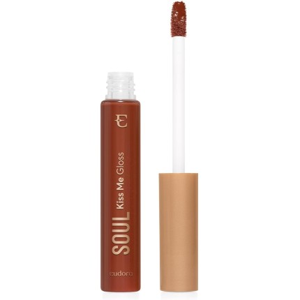 Eudora Soul Kiss Me Doces Finos Gloss Marrom Bombom de Avelã 5,2ml