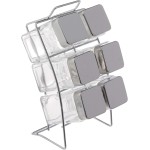 Euro Home - Porta Condimentos Square com Suporte, 6 Peças - VDR1273